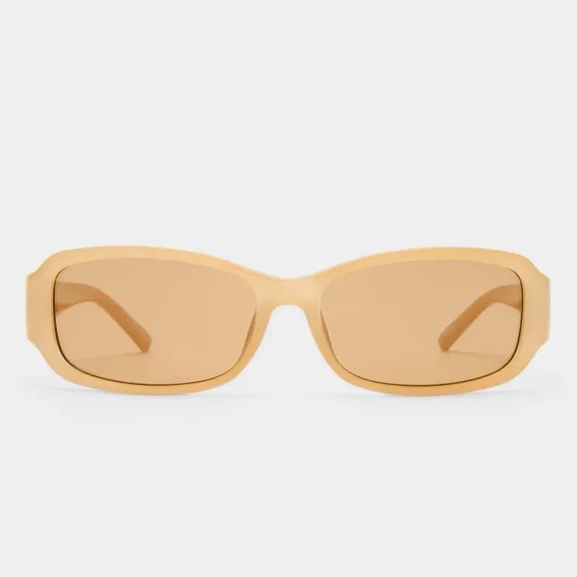 Le Specs Gigglemug occhiale da sole nude rettangolare