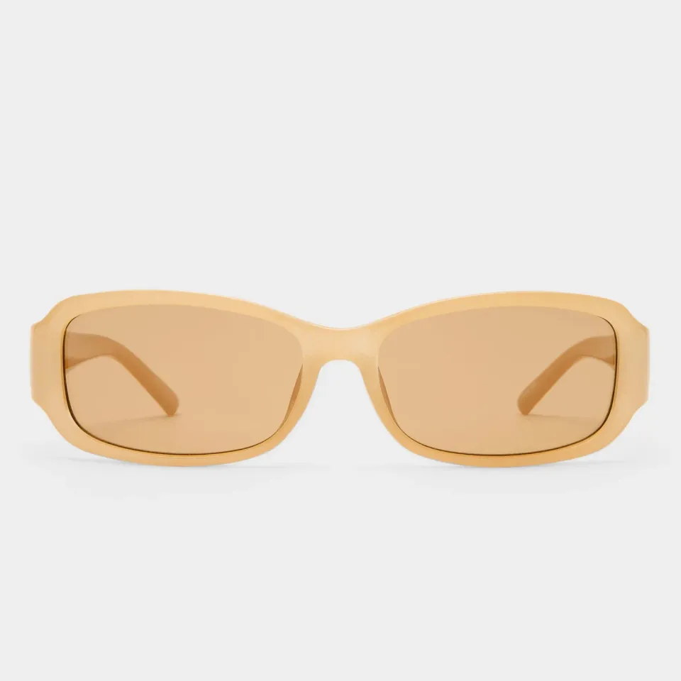 Le Specs Gigglemug occhiale da sole nude rettangolare