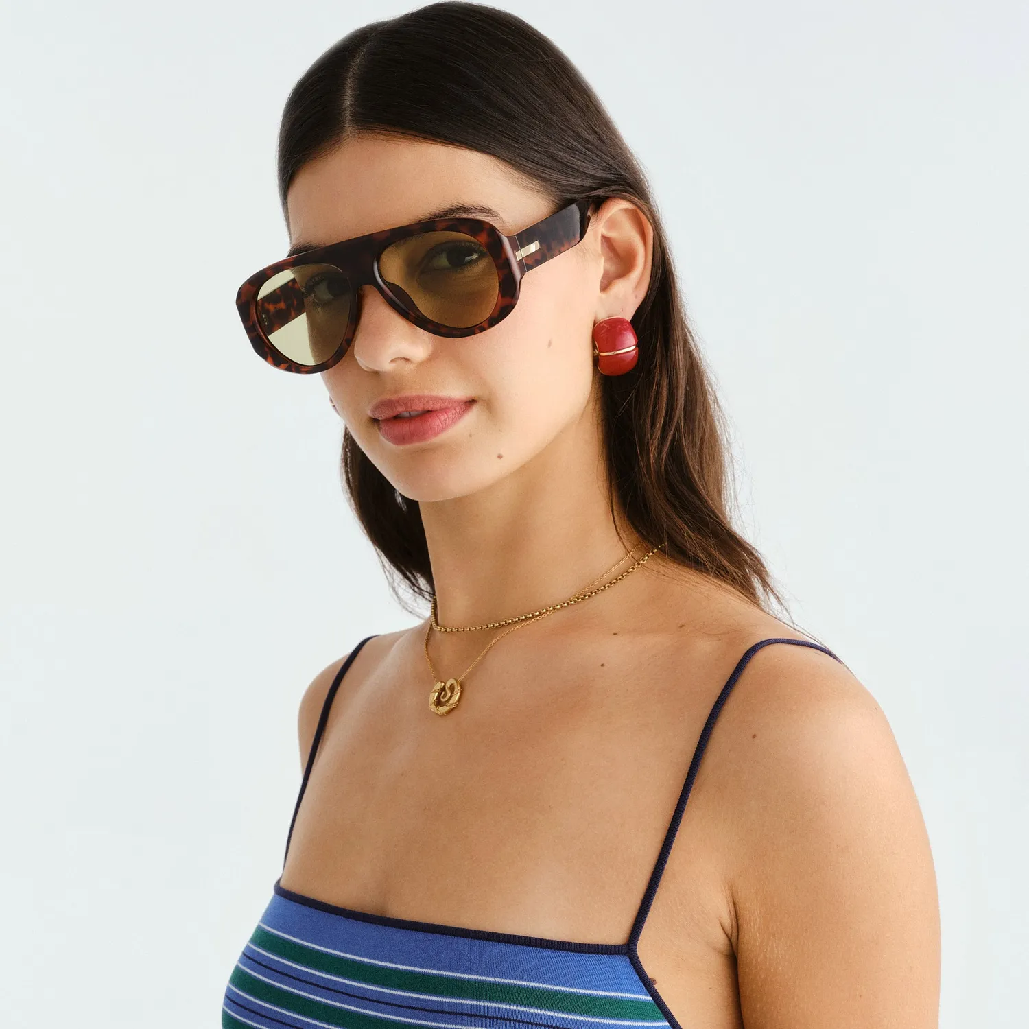 Le Specs Dream Boat occhiale da sole tort verde aviatore