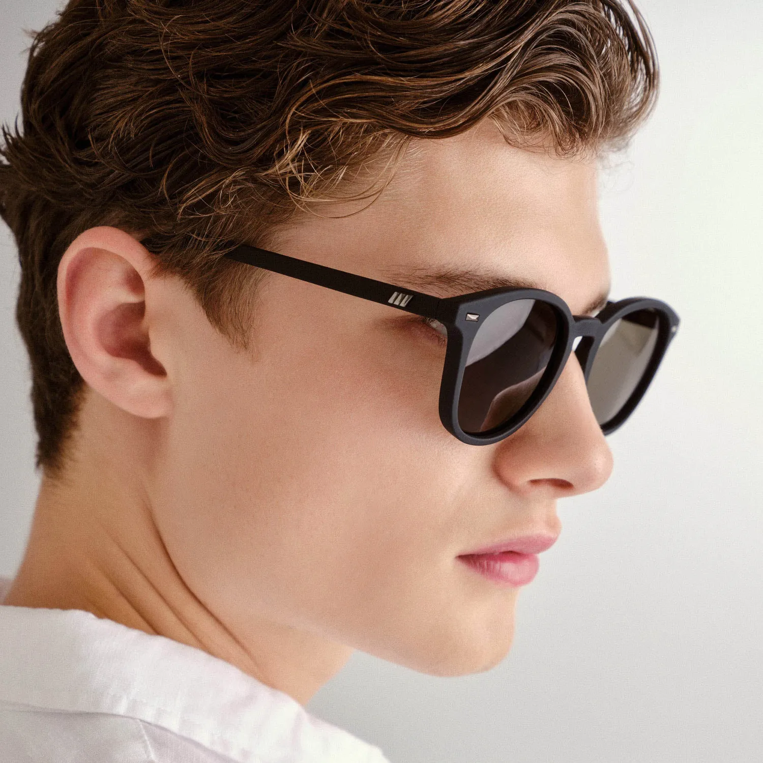 Le Specs Bandwagon occhiali da sole nero tondi