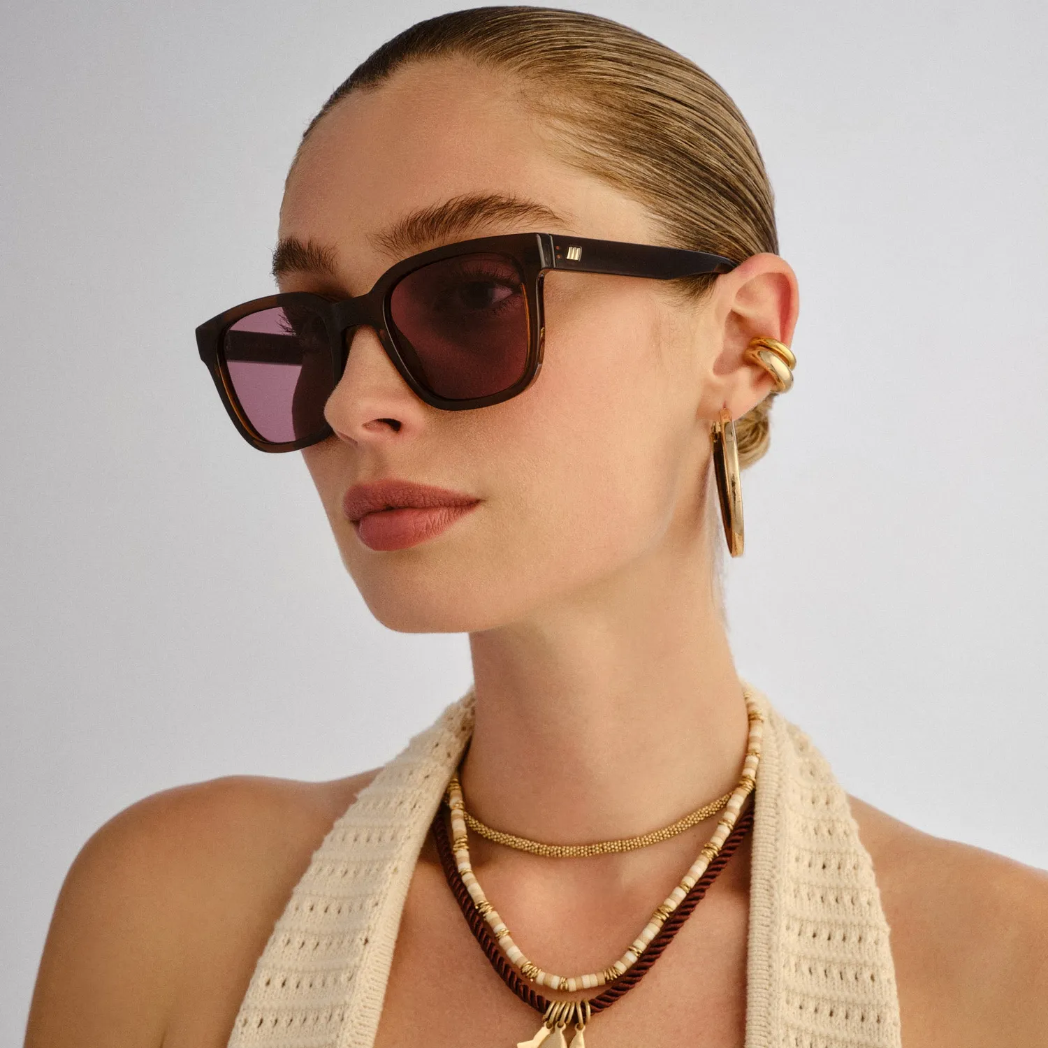 Le Specs Elixir occhiale da sole marrone cioccolato