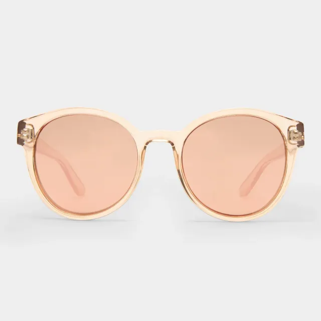 Le Specs Paramount occhiali da sole Tan lenti specchiate