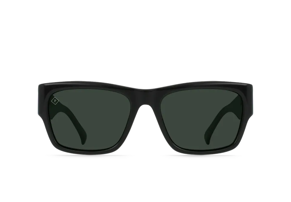 Raen Rufio occhiali da sole nero verde polarizzato 56