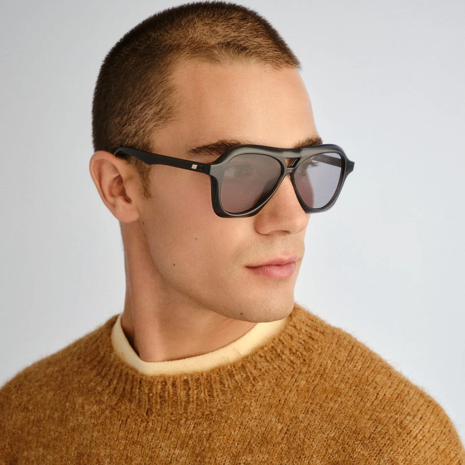 Le Specs Drizzle occhiale da sole grigio fumo unisex