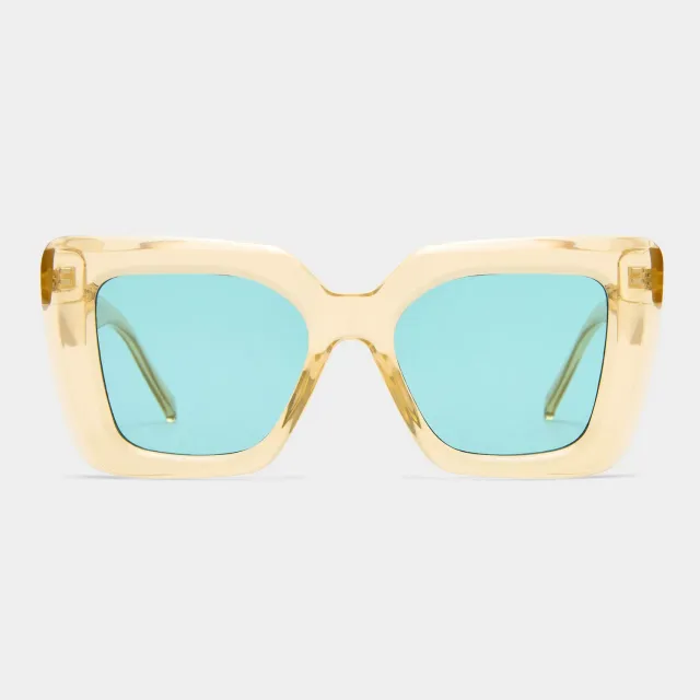 Le Specs Unimaginable occhiale da sole sabbia lente azzurra