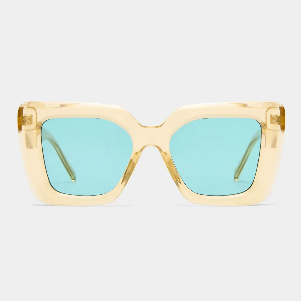 Le Specs Unimaginable occhiale da sole sabbia lente azzurra