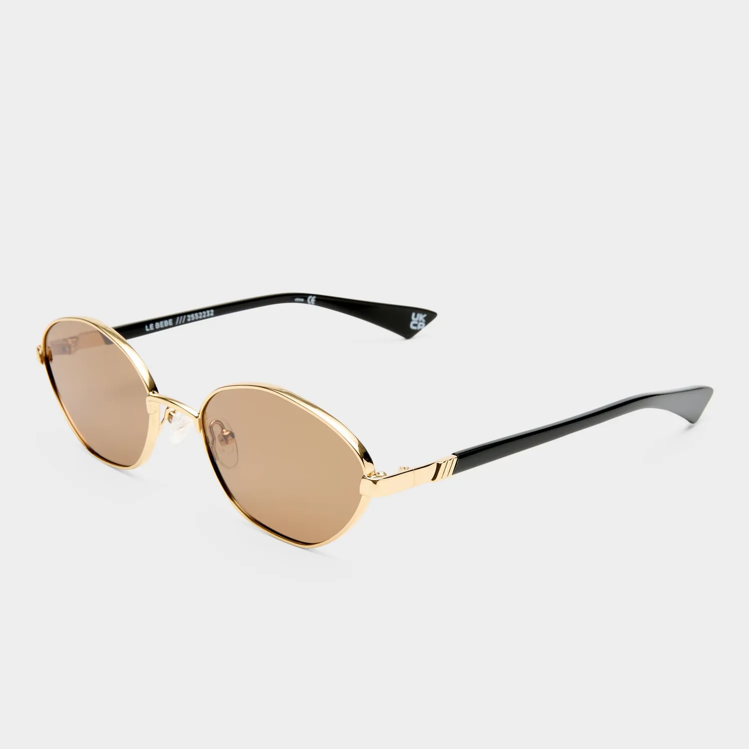Le Specs Le Bebe occhiale da sole oro lente marrone