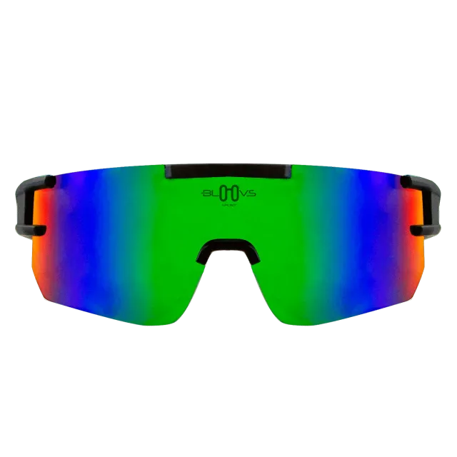 Bloovs Zoncolan occhiale da sole nero matte verde polarizzato