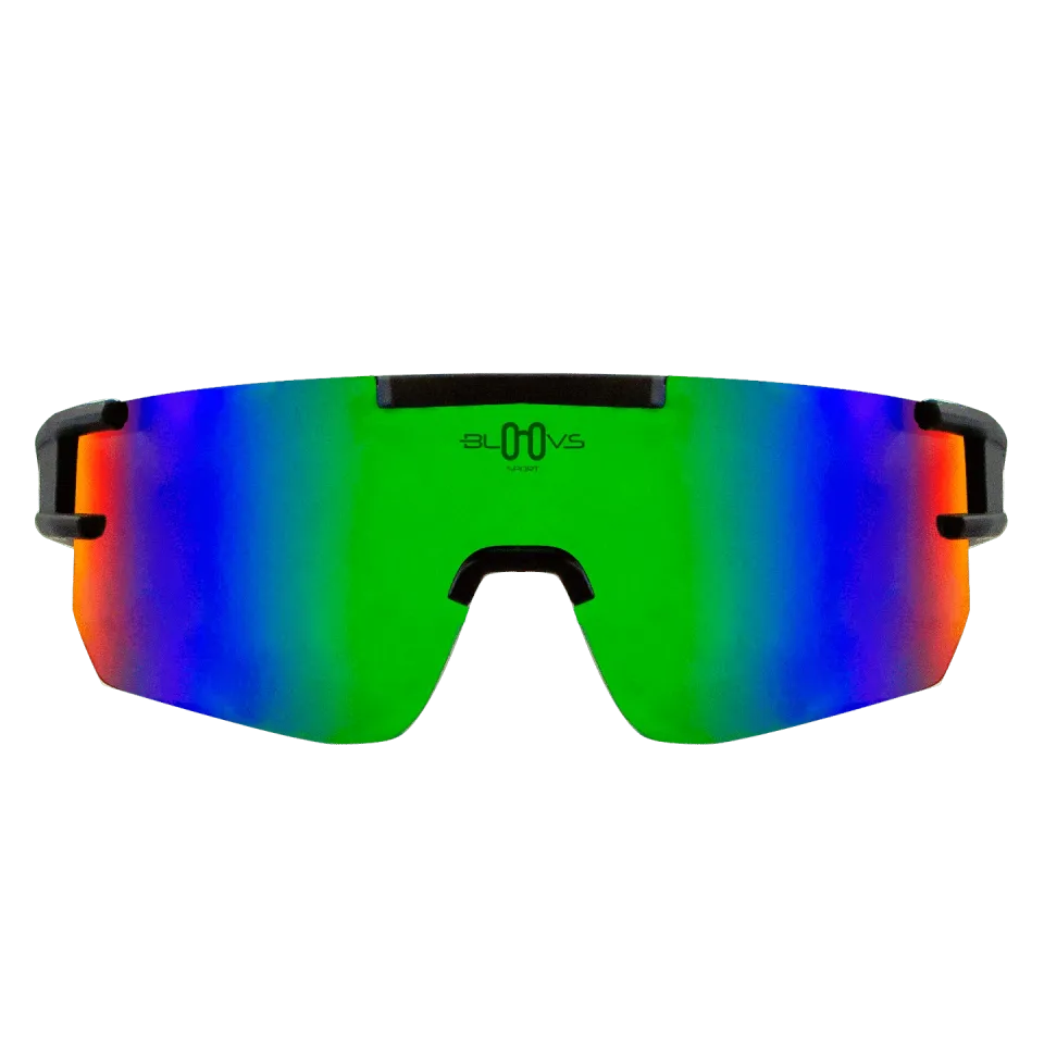 Bloovs Zoncolan occhiale da sole nero matte verde polarizzato