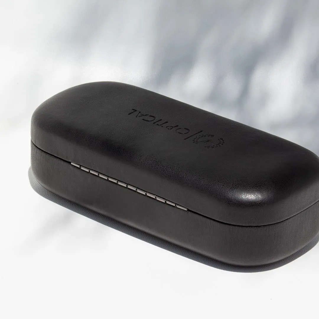 Hemmet Hard Case custodia rigida nera pelle vegana