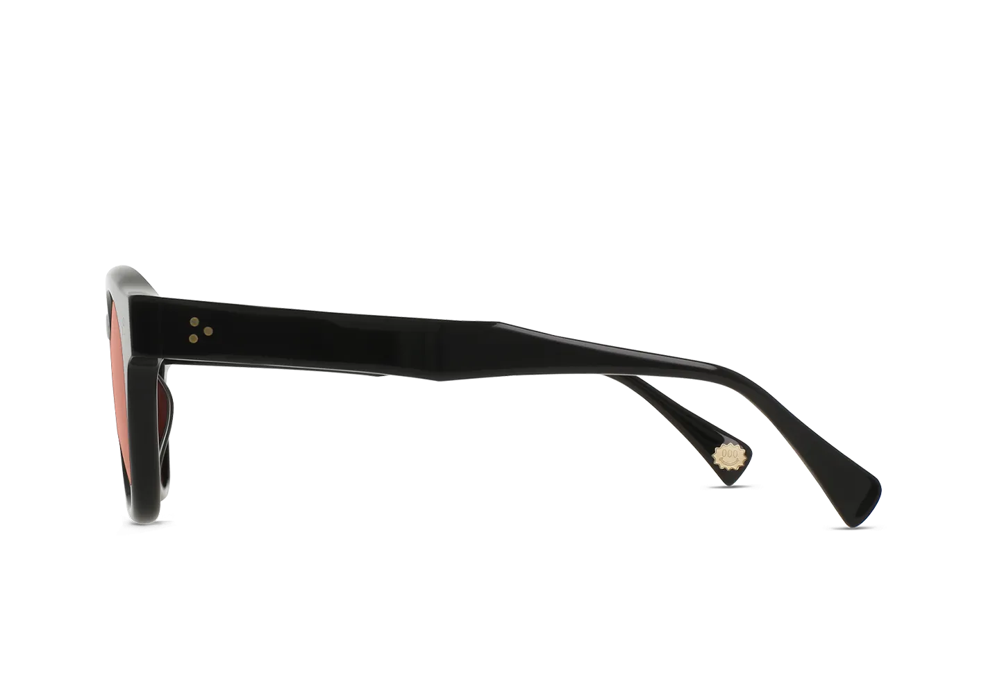 Raen Zelti occhiale da sole Recycled Black 49 smussato