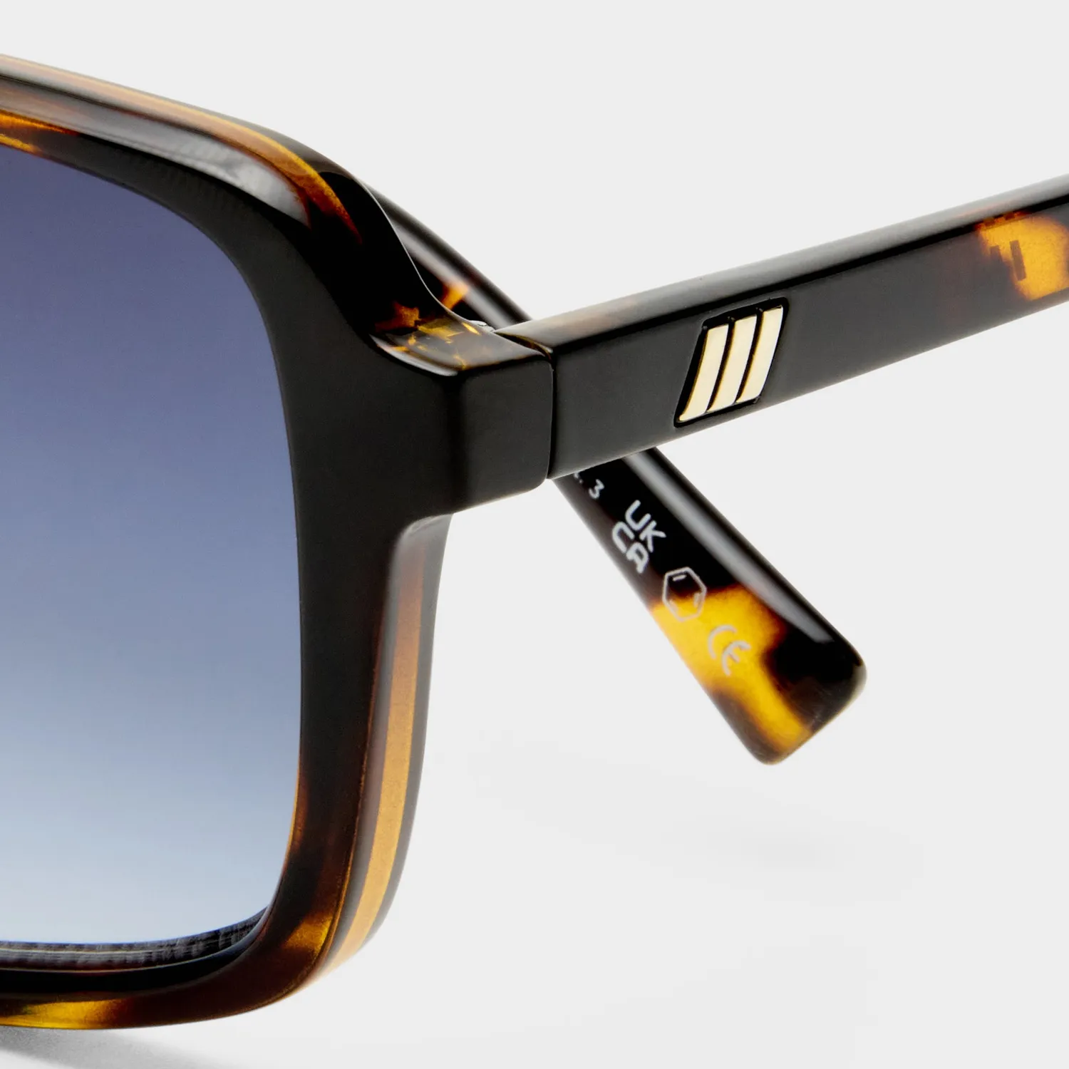 Le Specs Le Gars + occhiale da sole tartaruga sfumato