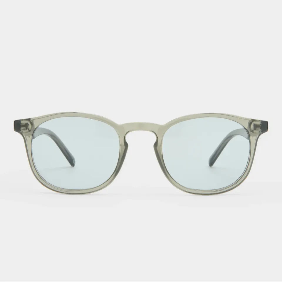 Le Specs Club Royale occhiale da sole grigio tondo