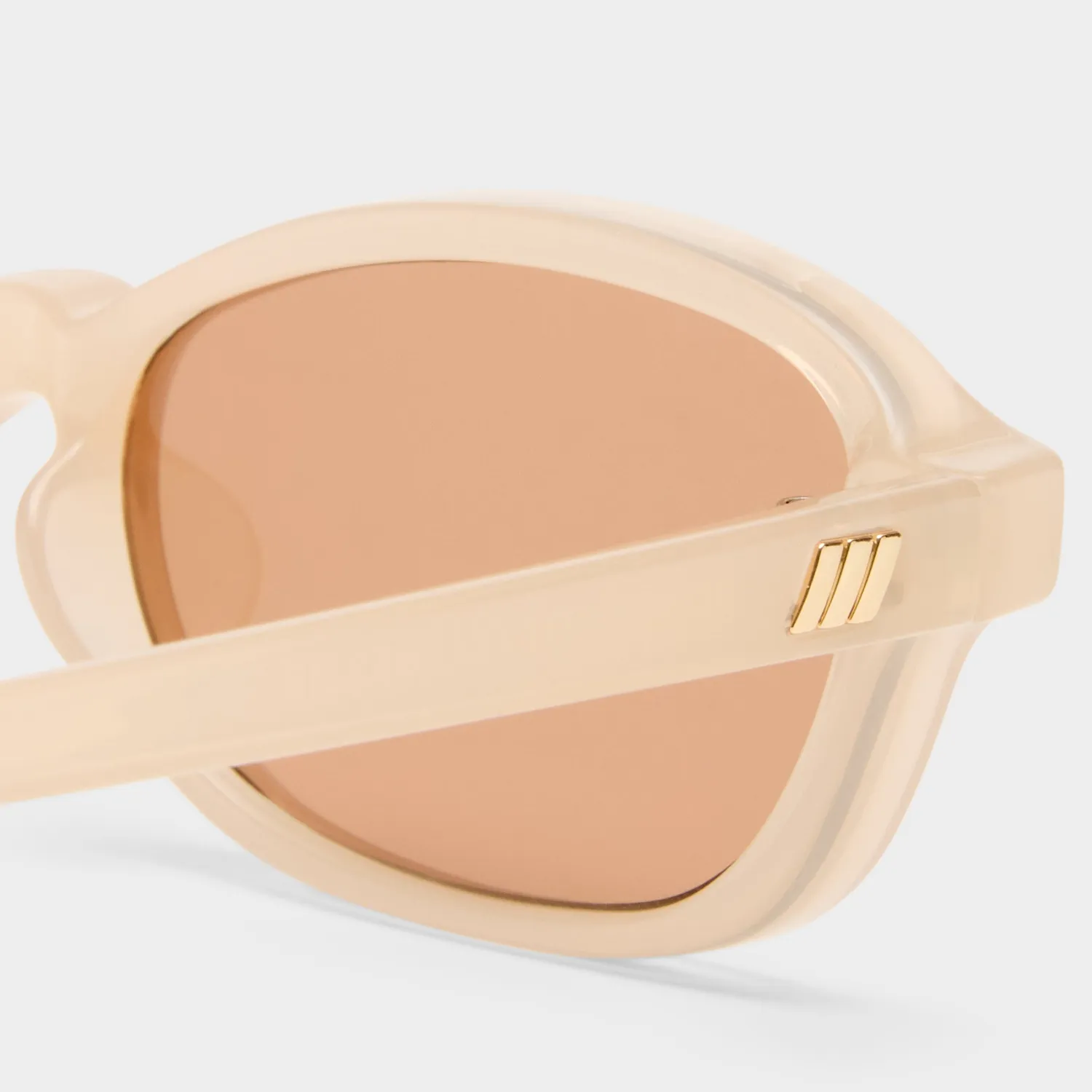 Le Specs Honey Pot occhiale da sole nude rettangolare