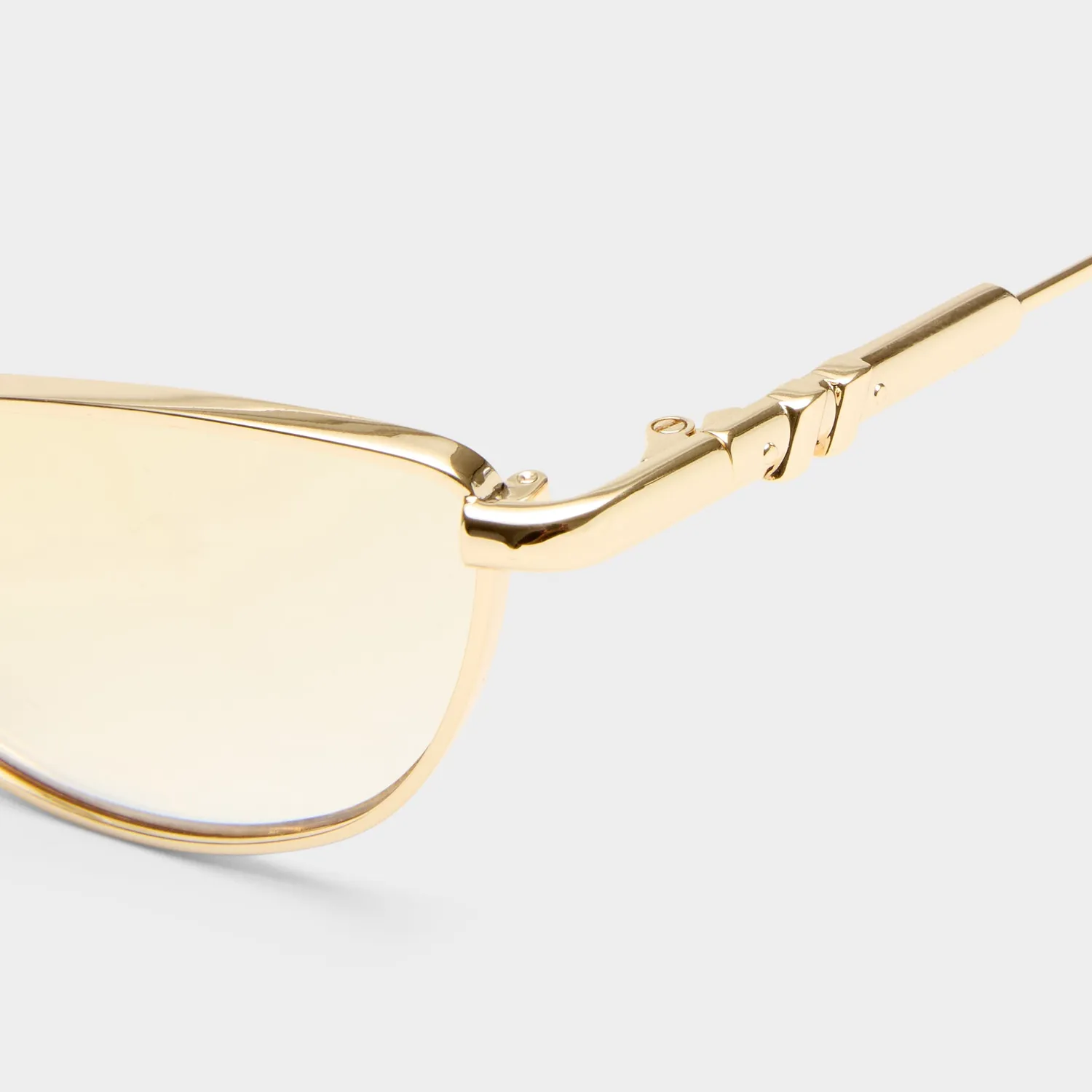 Le Specs Thorned occhiali da sole oro tan sfumato cat-eye
