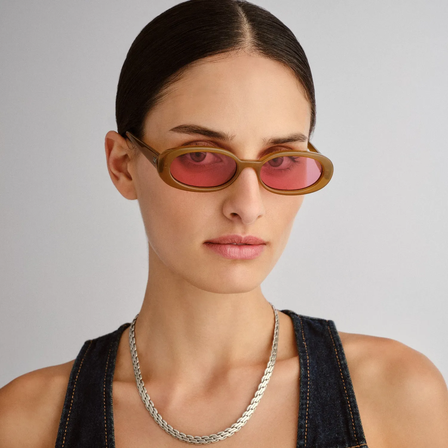 Le Specs Outta Love occhiali da sole toffee ovali