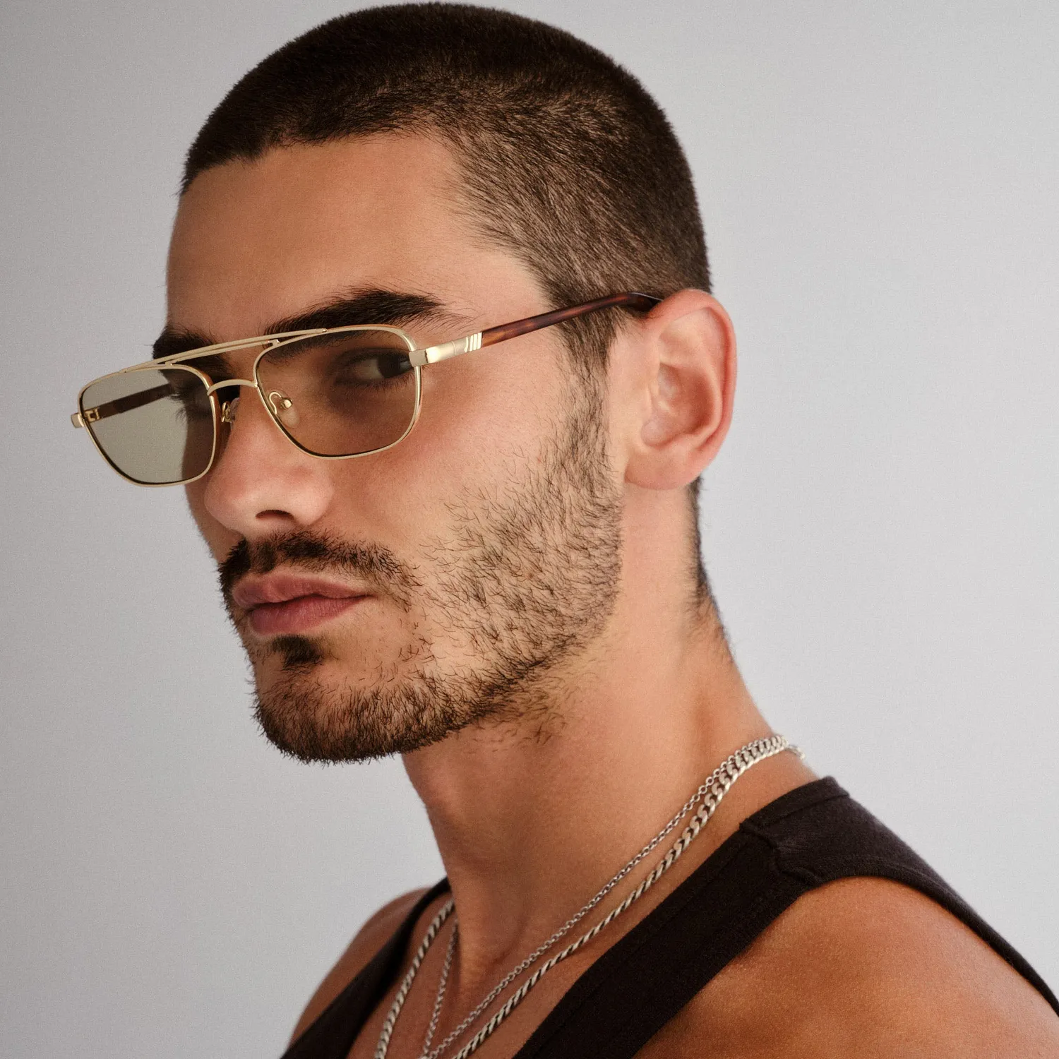 Le Specs Le Mimi occhiale da sole gold moss aviatore
