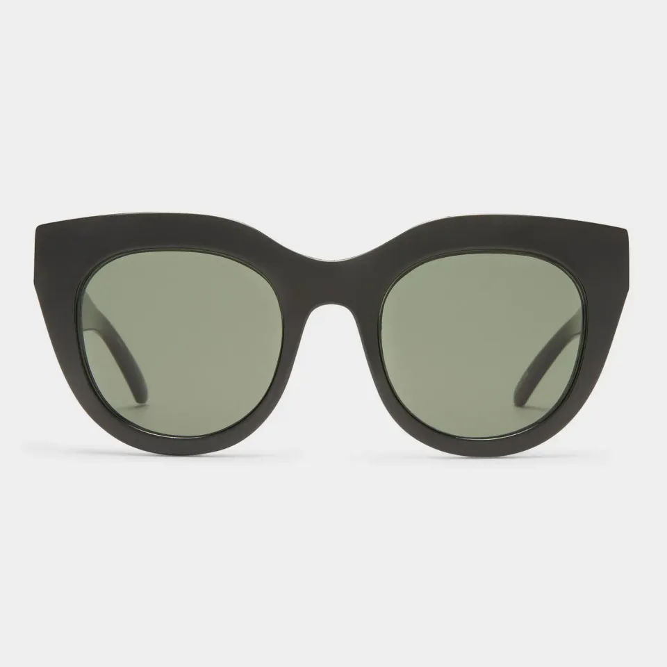 Le Specs Air Heart occhiale da sole black gold oversize