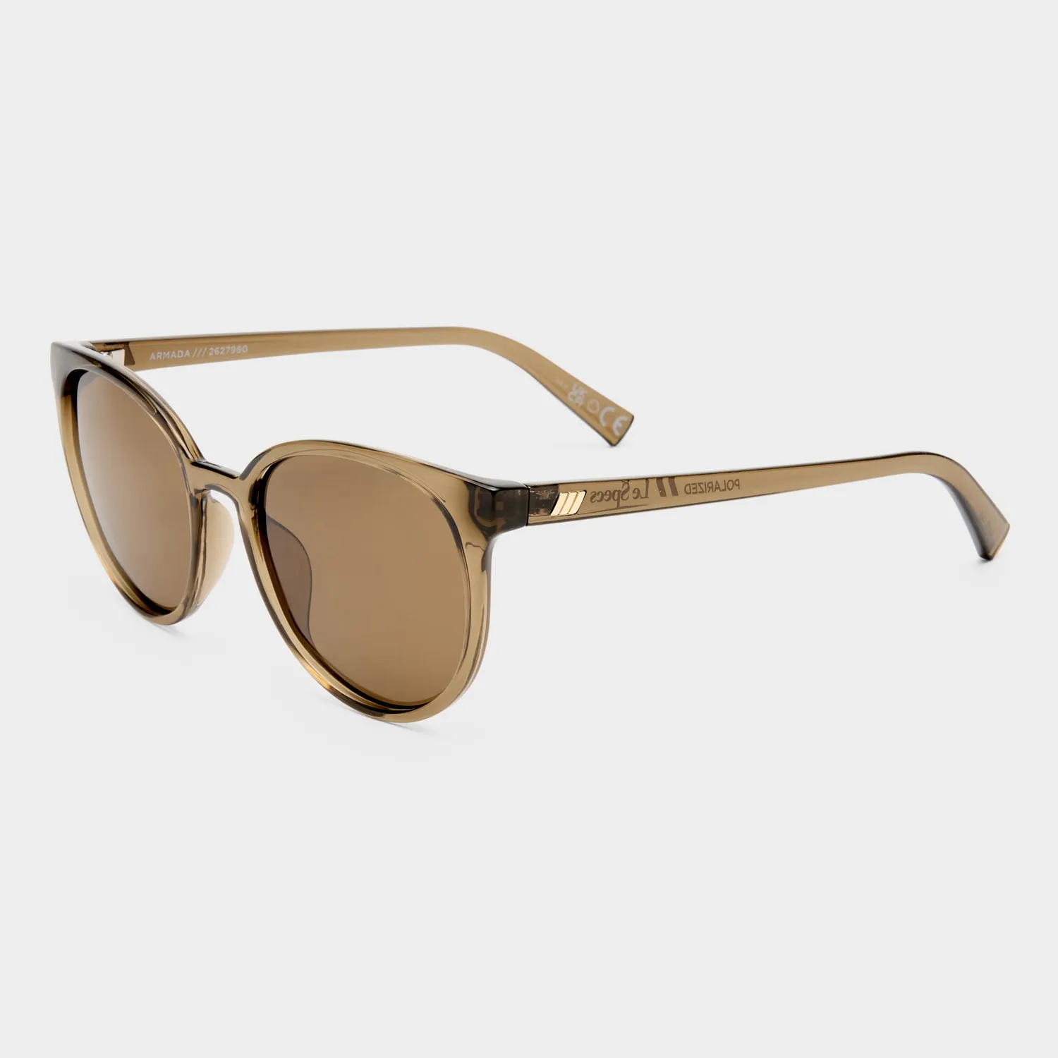 Le Specs Armada occhiali da sole cocoa rotondi polarizzati