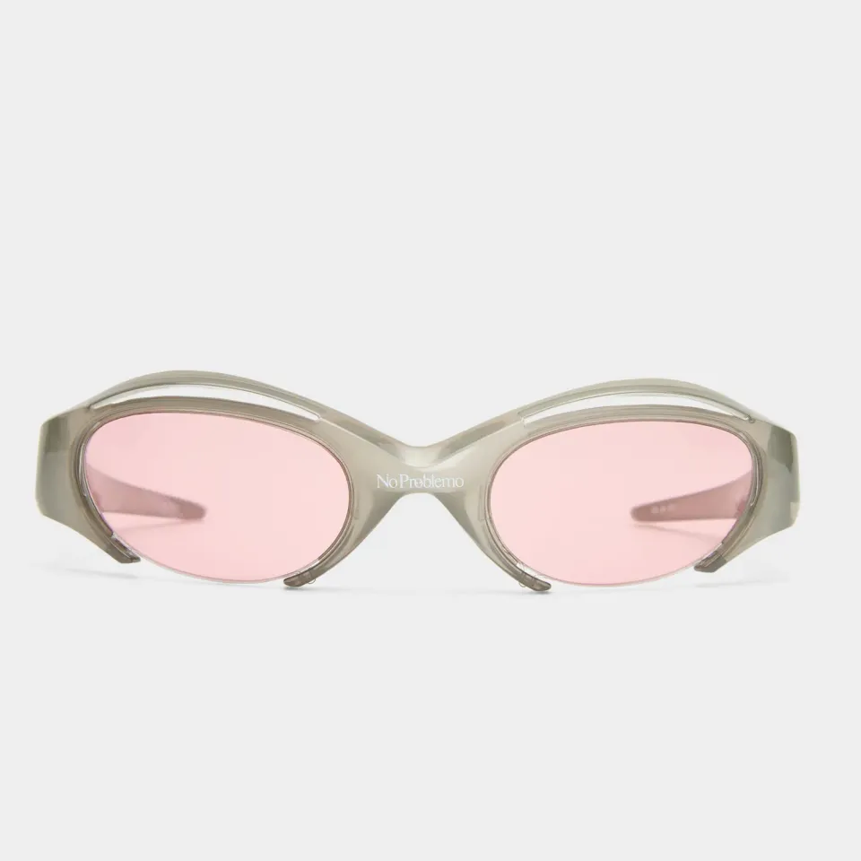 Le Specs Cyborg occhiale da sole Smoke Plum ovale