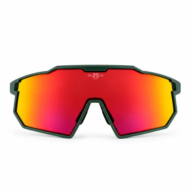 Bloovs Verbier occhiale da sole dark green carbon fire red