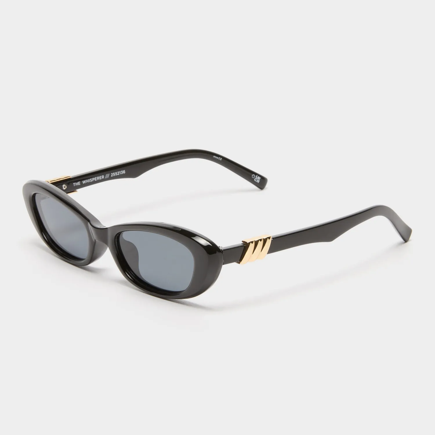 Le Specs The Whisperer occhiali da sole nero occhio gatto