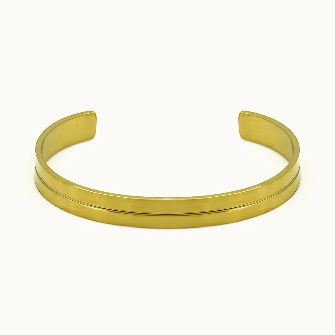 Hemmet Principle Adjustable Line Cuff bracciale oro bianco