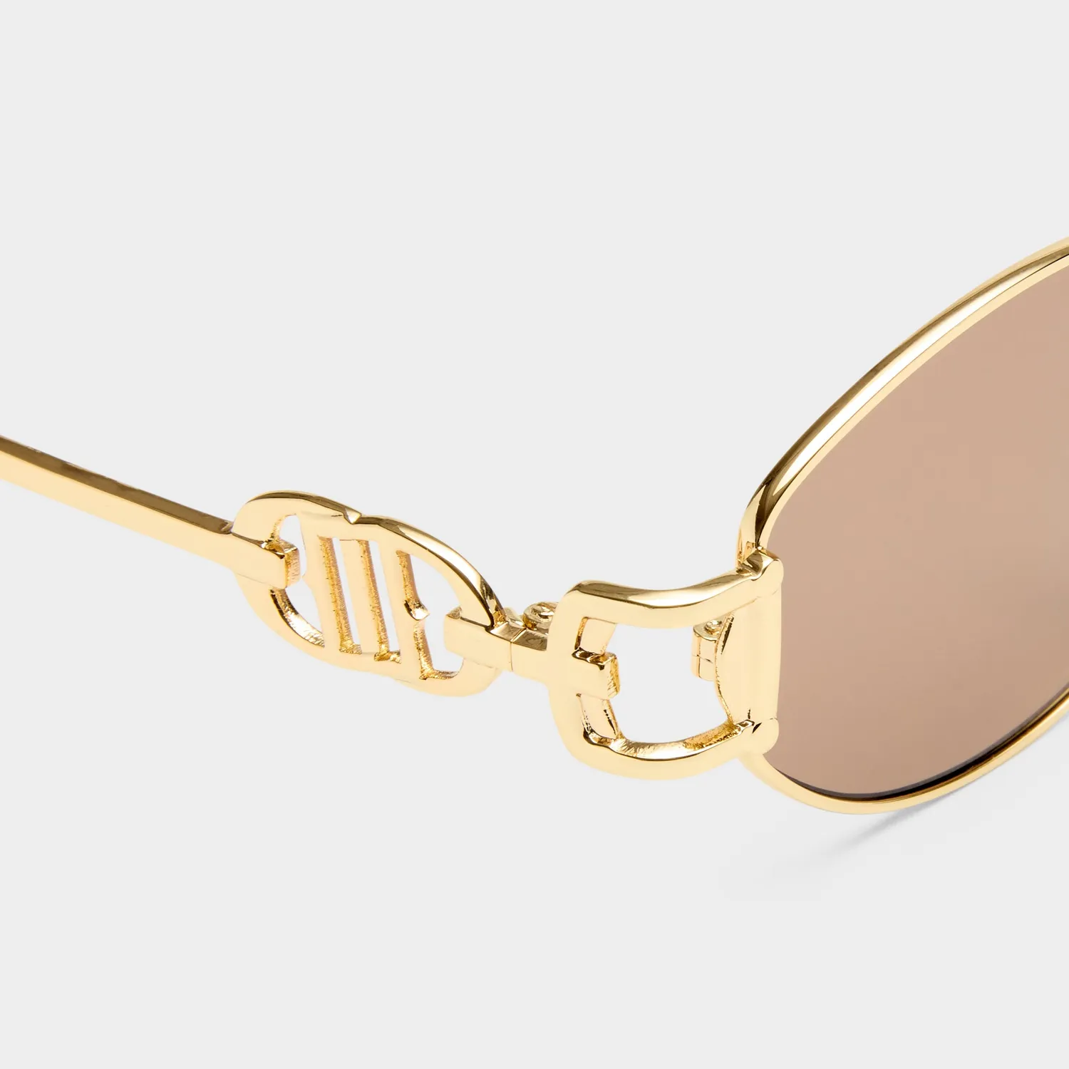 Le Specs The Forbidden occhiale da sole oro ovale