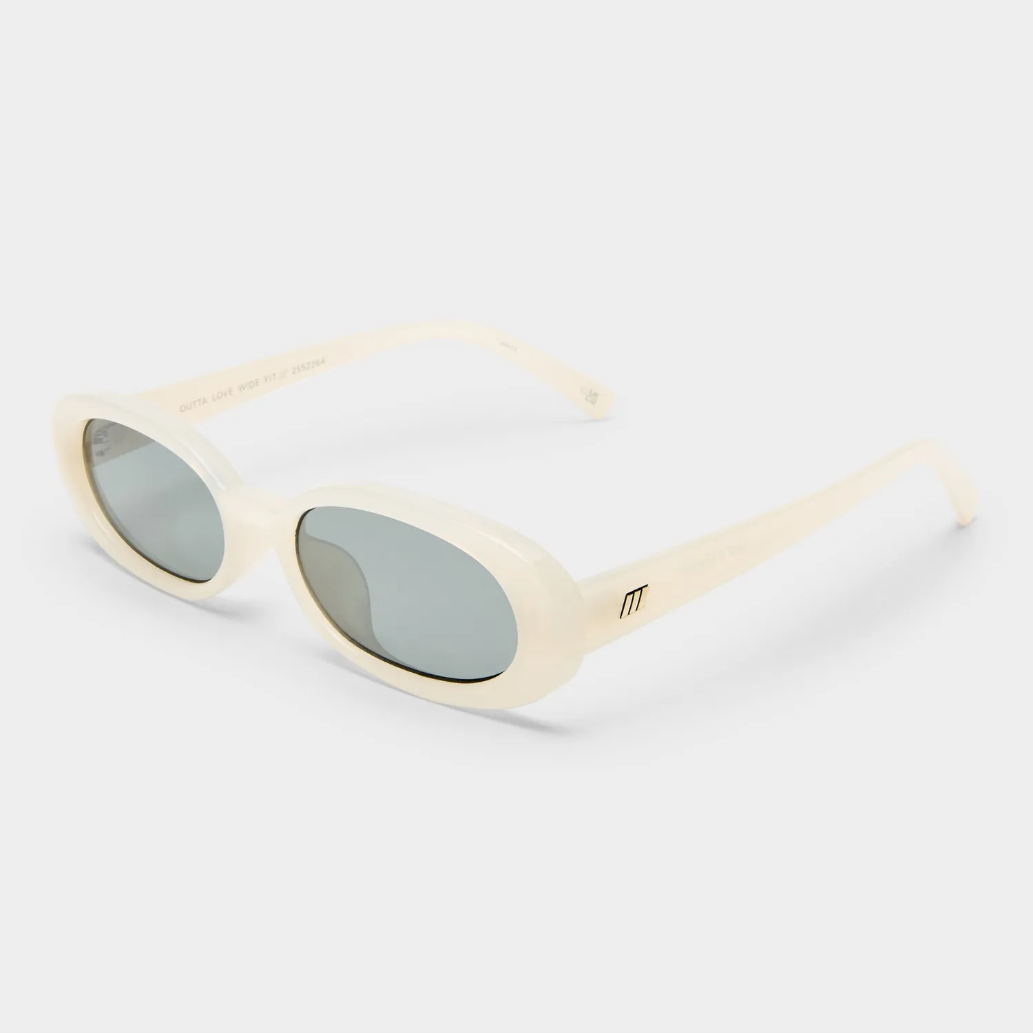 Le Specs Outta Love + occhiali da sole milk ovali