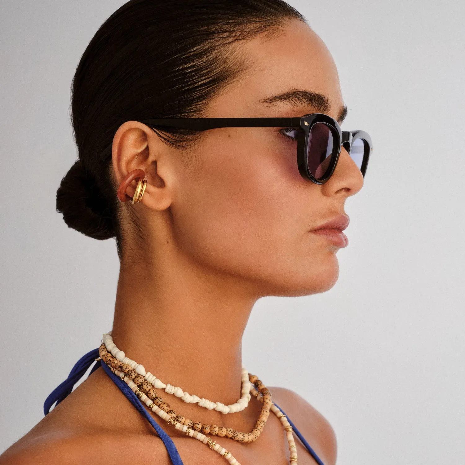 Le Specs Heart Throb occhiali da sole nero tondi