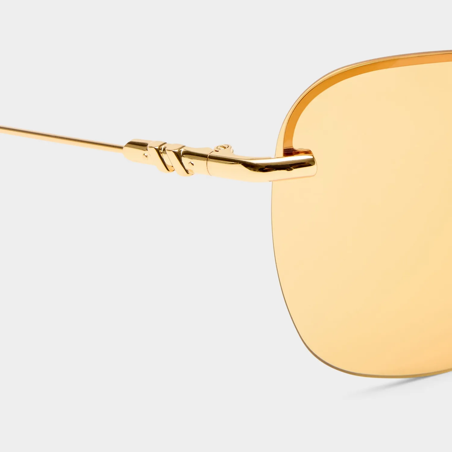 Le Specs Satine occhiali da sole oro lucido shield