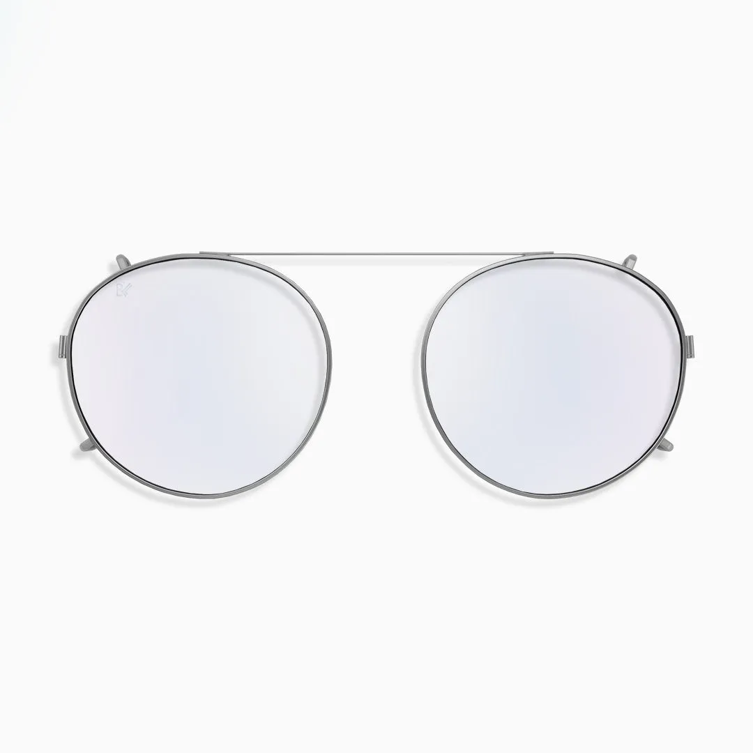 Hemmet B+ S2 clip-on luce blu occhiale sole nero