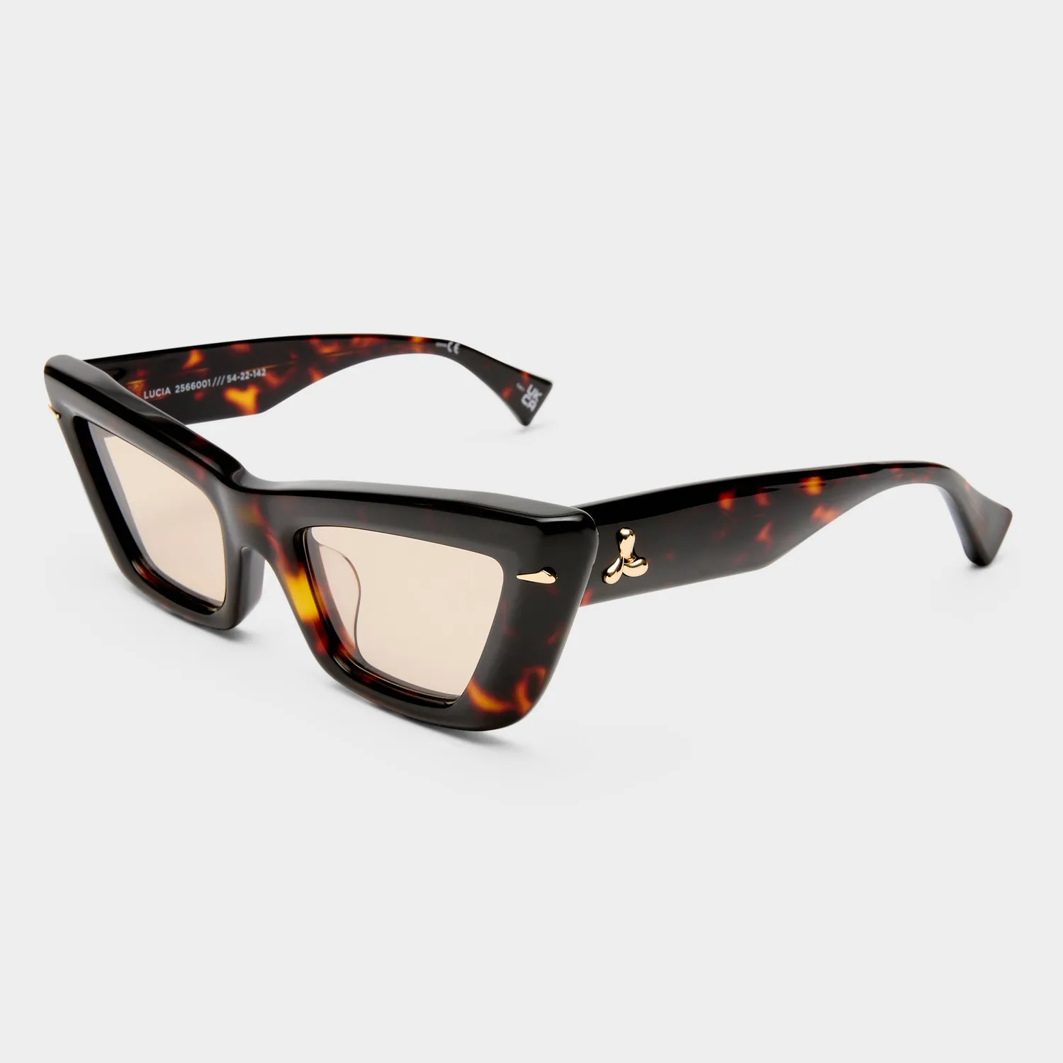 Le Specs Lucia occhiale da sole tartarugato cat-eye