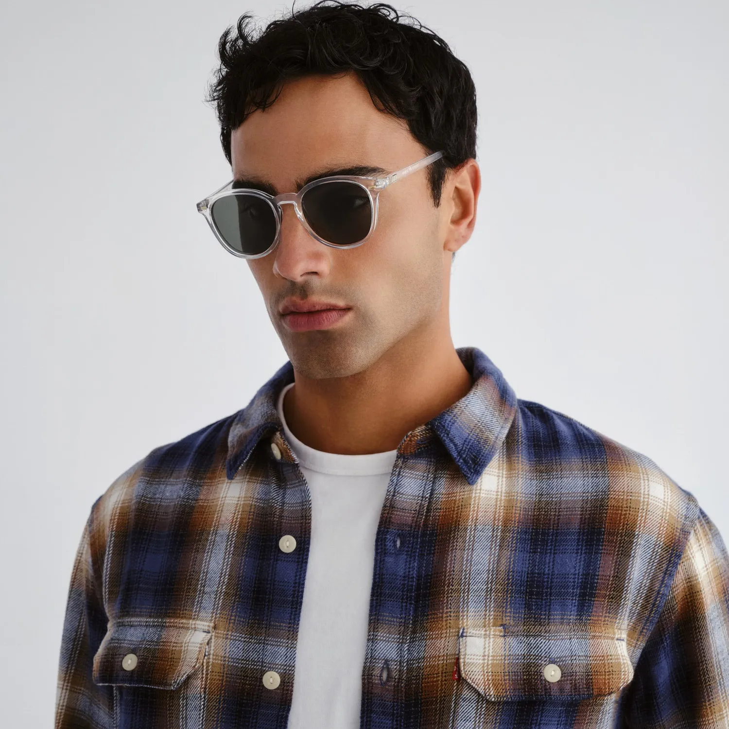Le Specs Bandwagon occhiale da sole clear polarizzato
