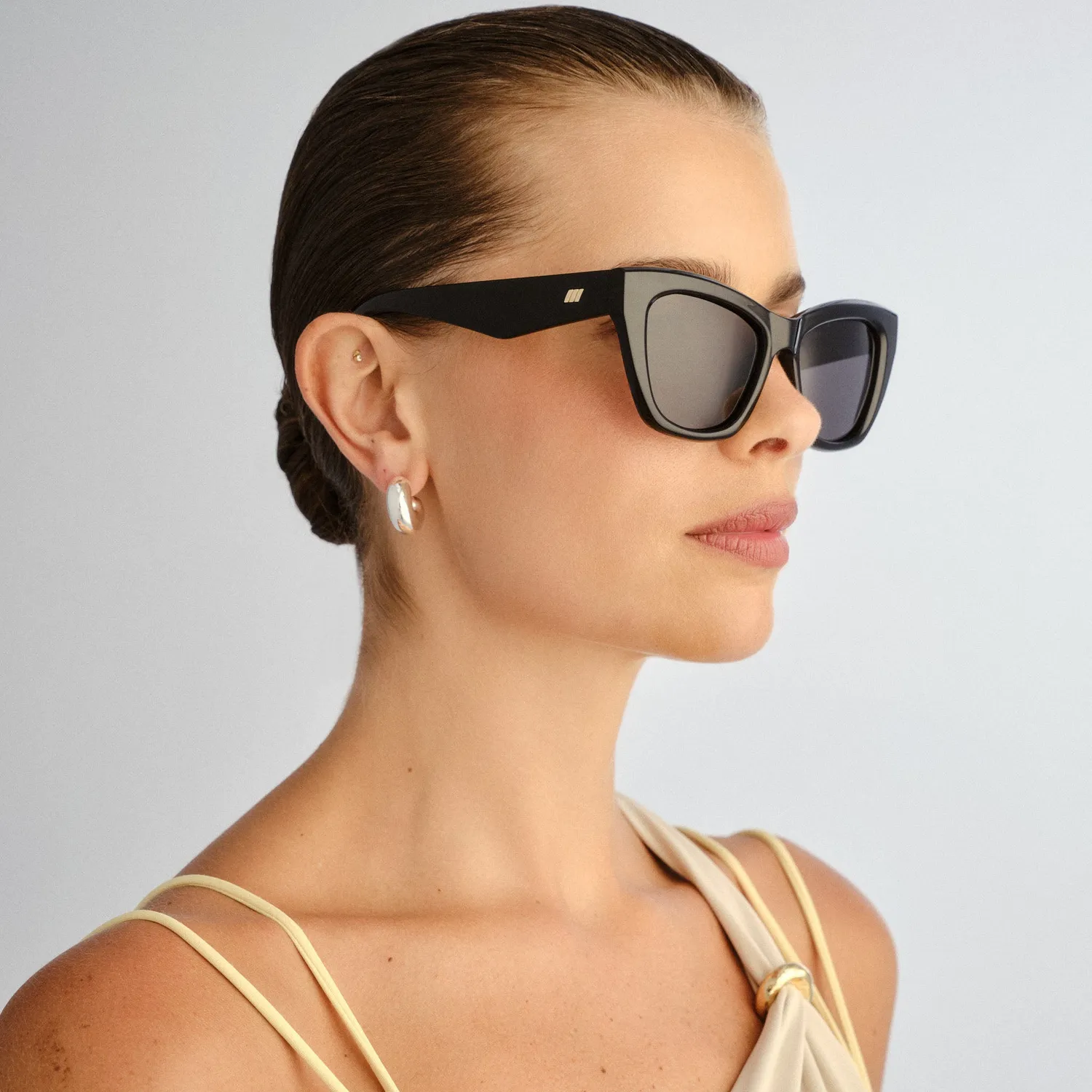 Le Specs Lumen+ occhiali da sole nero cat-eye polarizzato
