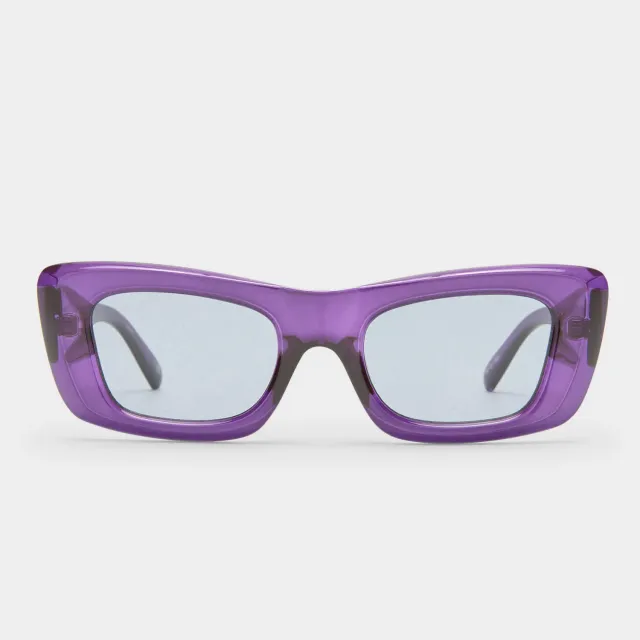 Le Specs Dopamine occhiali da sole dark violet rettangolari