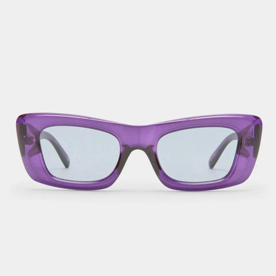 Le Specs Dopamine occhiali da sole dark violet rettangolari