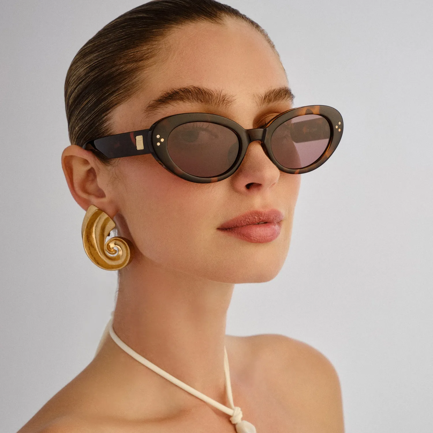 Le Specs Tootsie occhiali da sole tartarugati cat-eye