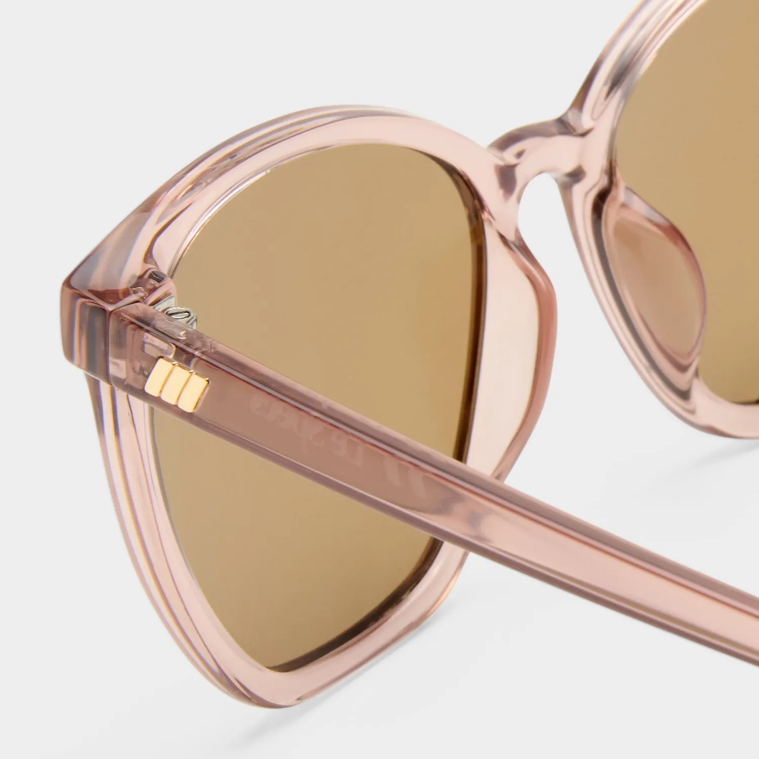 Le Specs Nirvana occhiali da sole rosa marrone rotondo