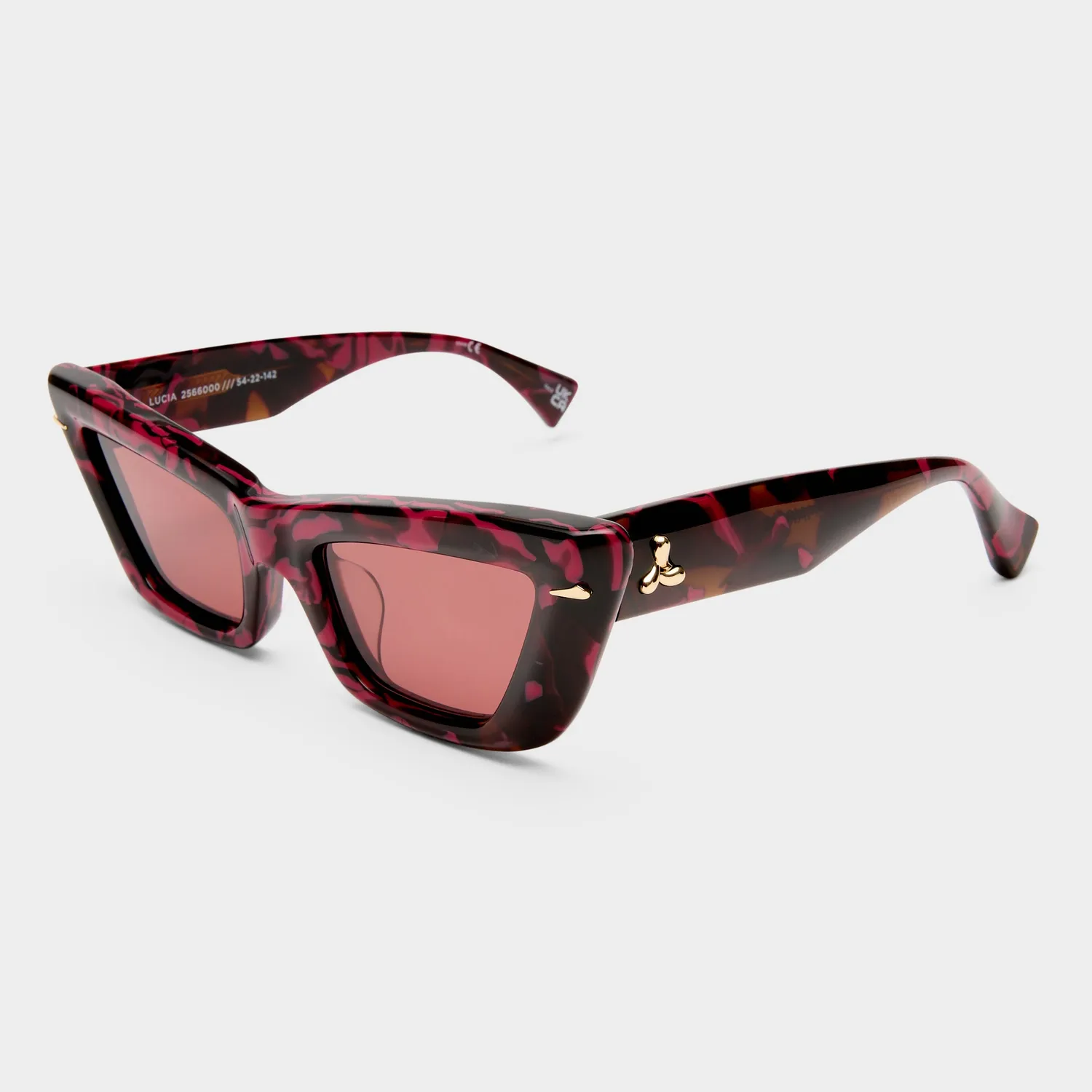 Le Specs Lucia occhiale da sole cat-eye borgogna