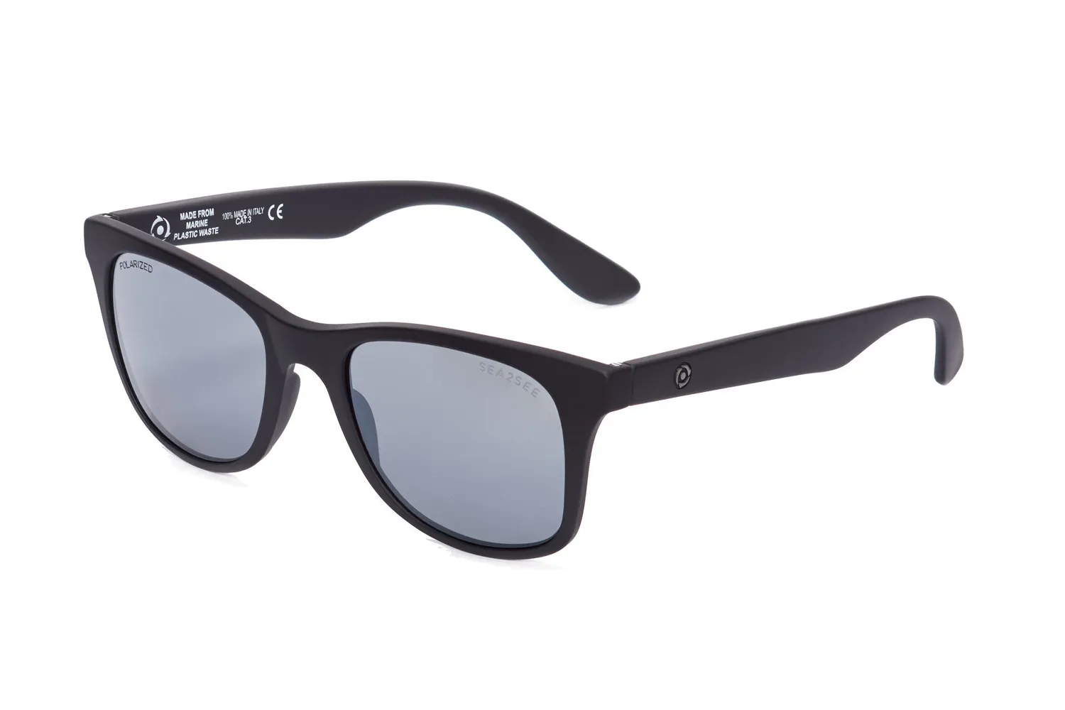SEA2SEE Surf occhiale da sole nero opaco grigio polarizzato