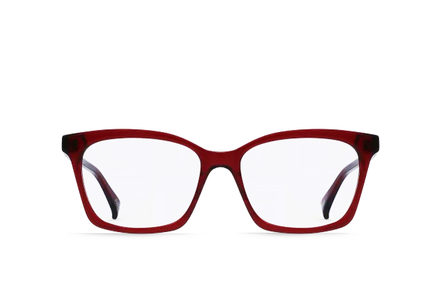 Raen Del montatura da vista Oxblood Clear 53 acetato