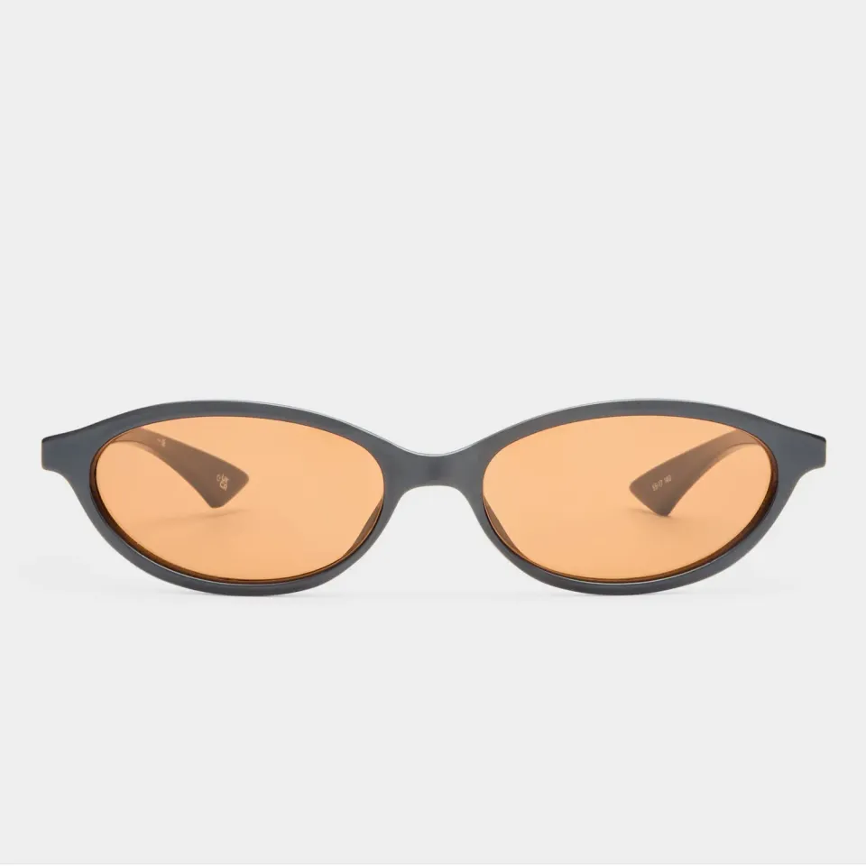 Le Specs Duskfall occhiale da sole blu navy ovale stretto