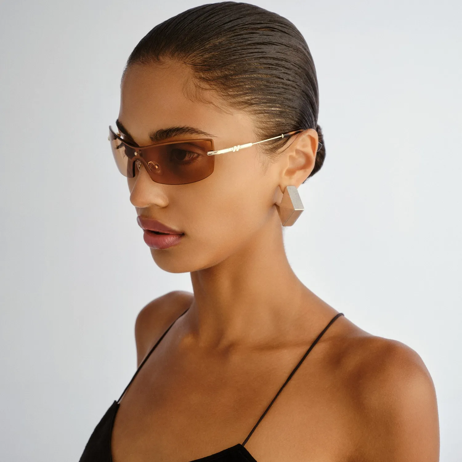 Le Specs Velvetine occhiali da sole oro marrone
