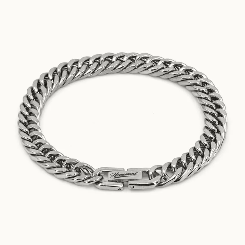 Hemmet Principle Cuban Bracelet bracciale oro giallo 19 cm