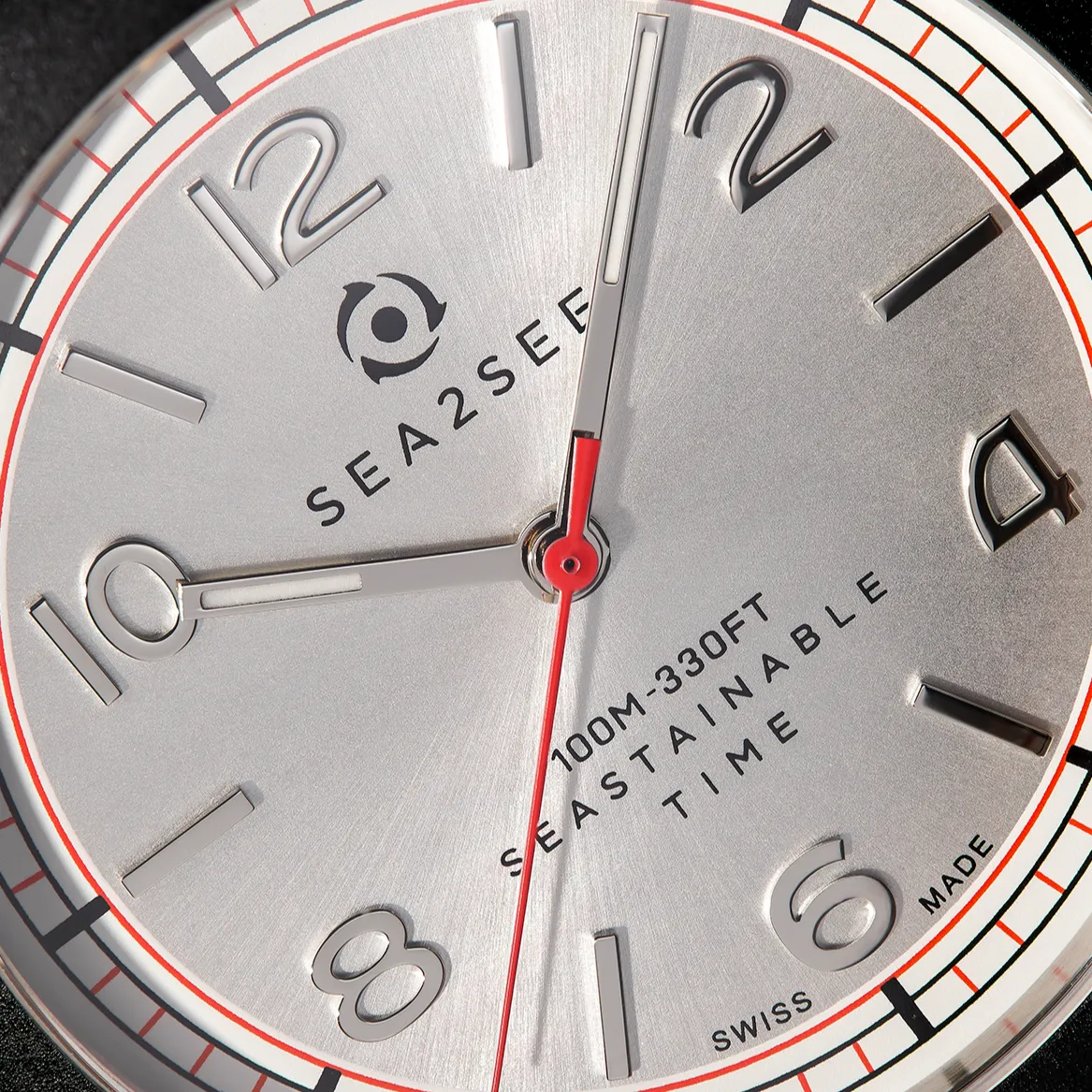 Sea2See Bali 02 orologio grigio cassa nera 37mm