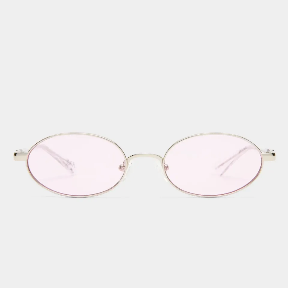 Le Specs Icicle occhiali da sole argento lilla