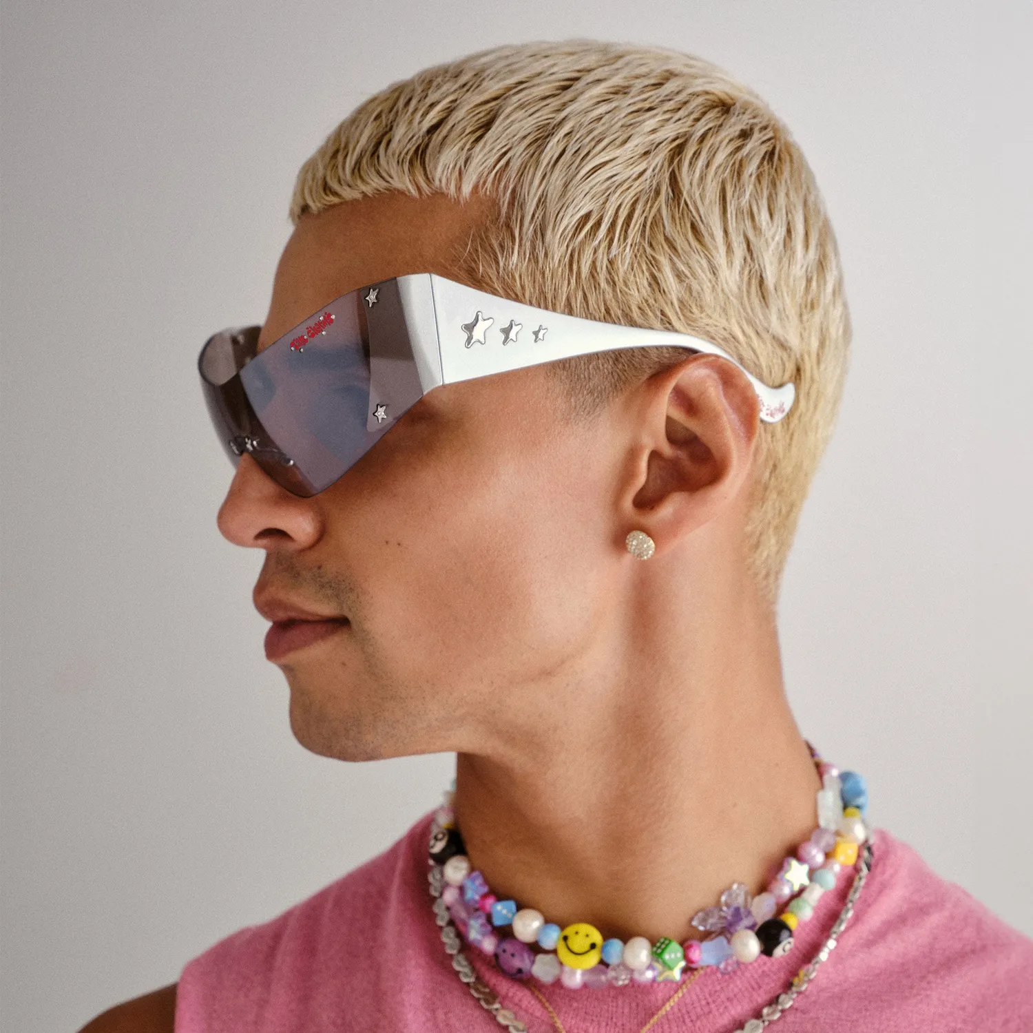 Le Specs I Am A Rich Man occhiale da sole silver chrome specchio