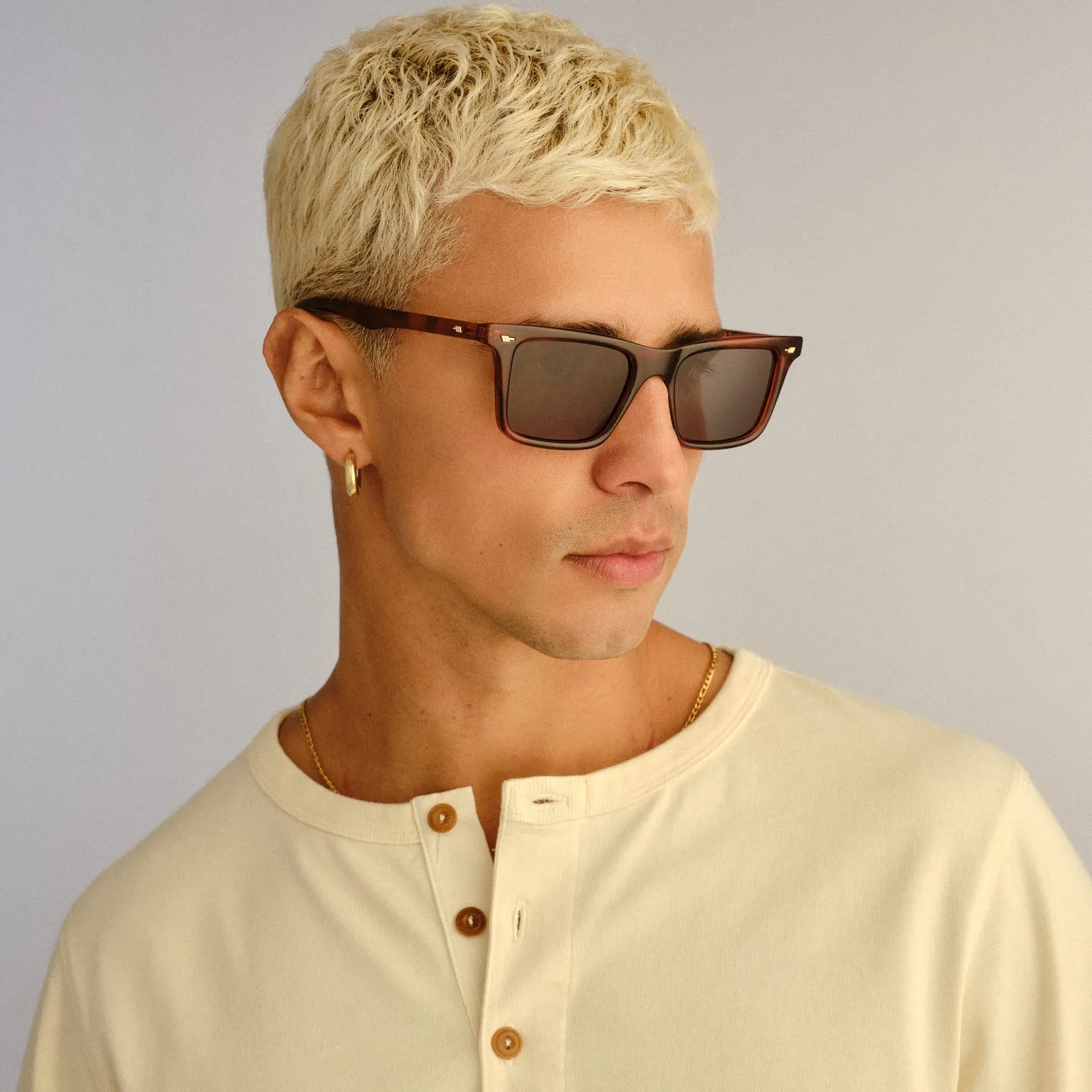 Le Specs Broski occhiale da sole toffee tort D-frame