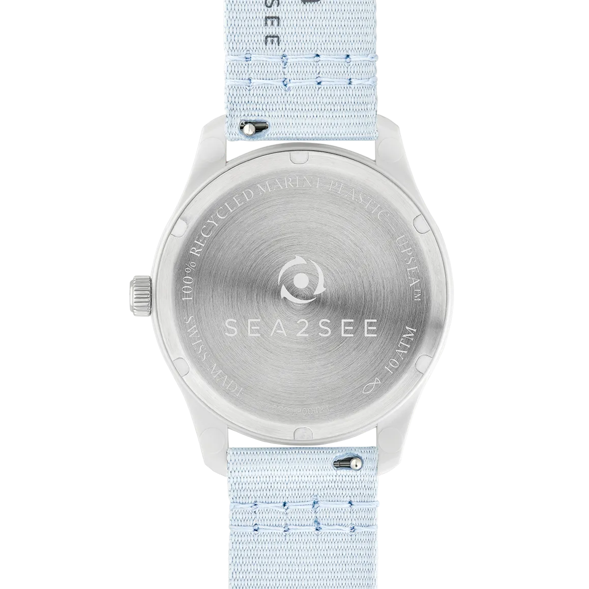 Sea2See Fiji 04 orologio 37 mm bianco quadrante azzurro